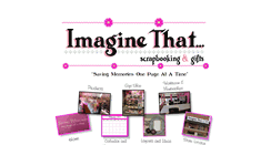 Desktop Screenshot of imaginethatscrapbooking.com