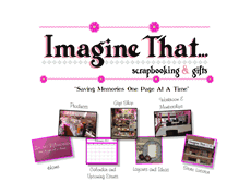 Tablet Screenshot of imaginethatscrapbooking.com